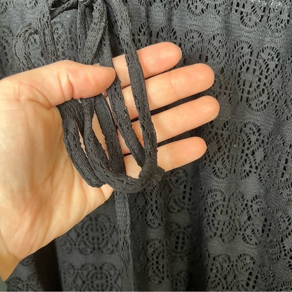 Melissa Obadash Ashley Swim Coverup Black Lace Pool Beachy Womens S - Picture 2 of 5